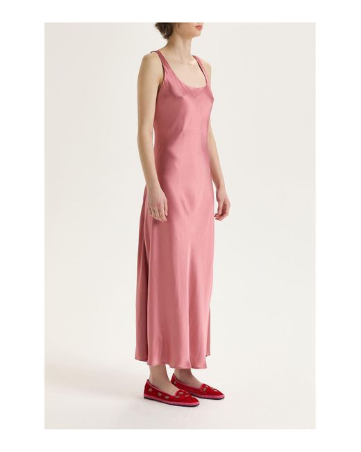 Maliparmi Pink Maxi-Kleid