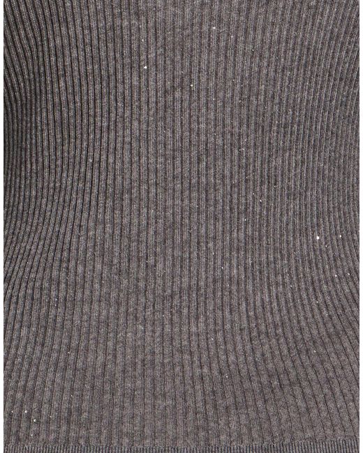 Max Mara Gray Sweater Silk, Wool, Polyamide, Elastane