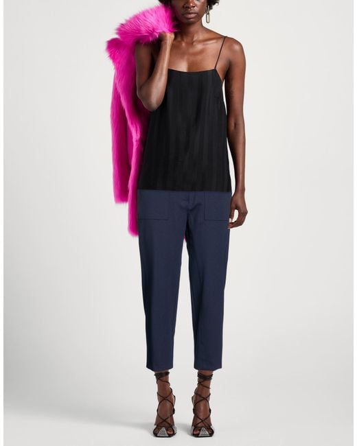 Pinko Blue Pants Viscose, Nylon, Elastane