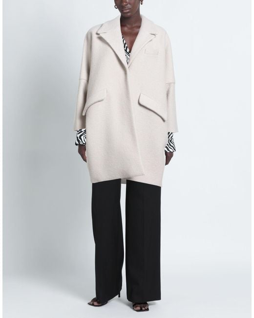 ANNIE PARIS White Light Coat Virgin Wool