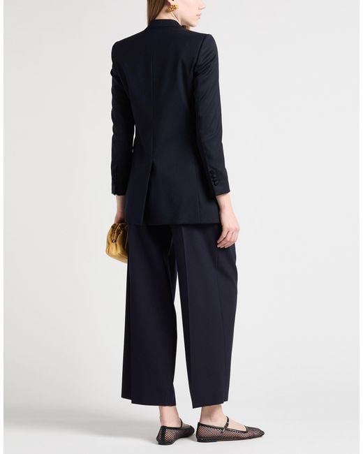 Lardini Black Midnight Blazer Wool, Elastane