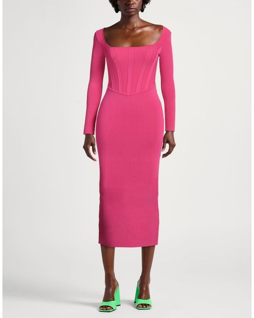 Pinko Pink Midi Dress