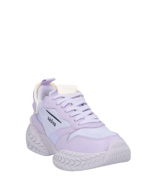 GHOUD VENICE Purple Lilac Sneakers Textile Fibers, Leather