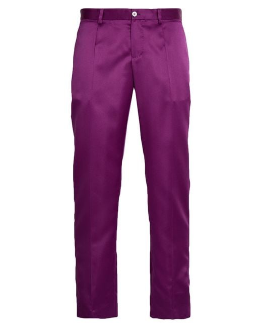 Dolce & Gabbana Purple Trouser for men