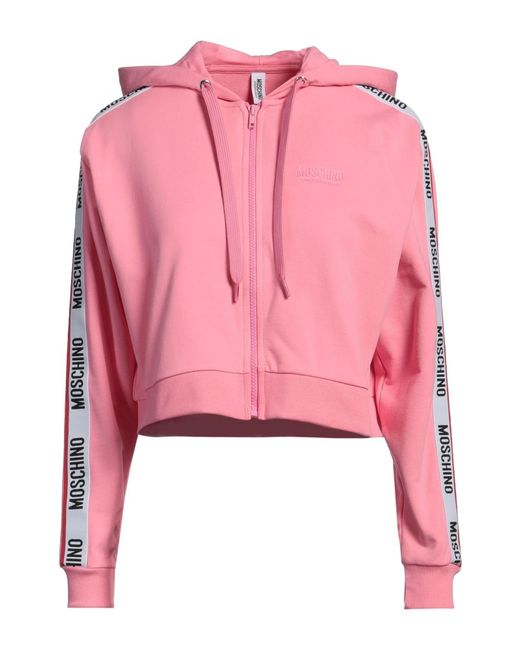 Moschino Pink Sweatshirt Cotton, Elastane