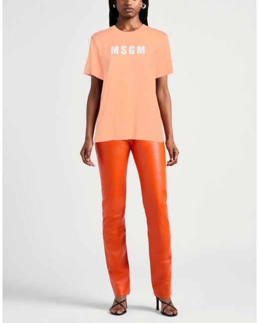 MSGM Orange T-shirt