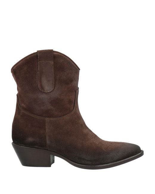 Niche Brown Ankle Boots Leather