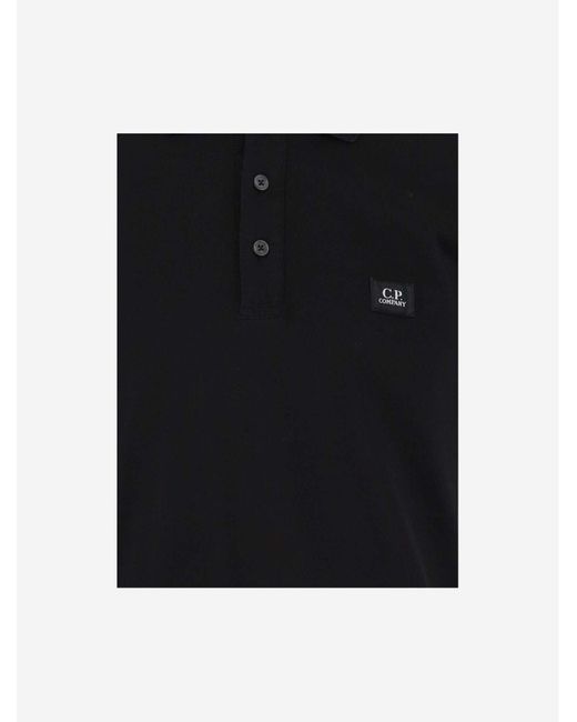 Polo C P Company pour homme en coloris Black