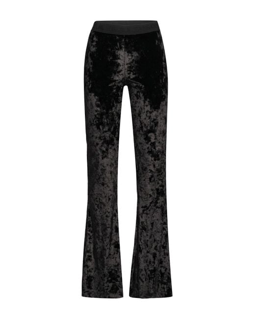 Versace Jeans Couture Black Pants Polyester, Elastane