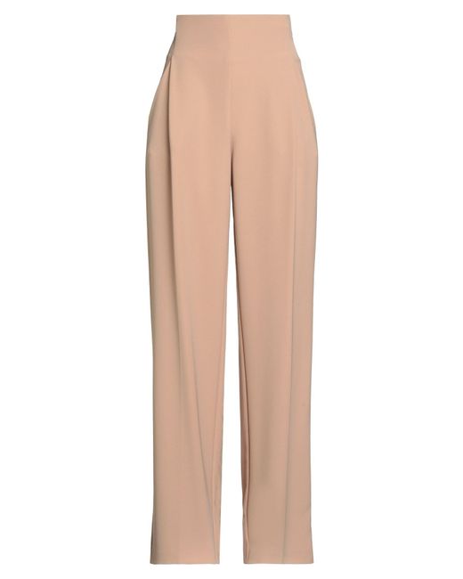 SIMONA CORSELLINI Natural Pants Polyester, Elastane