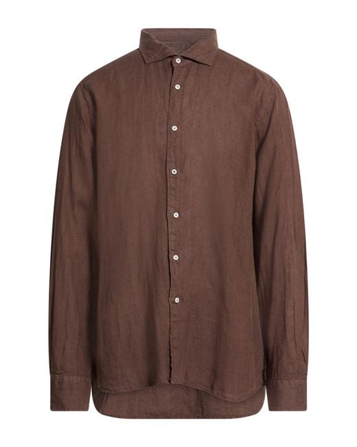 Fedeli Brown Shirts for men
