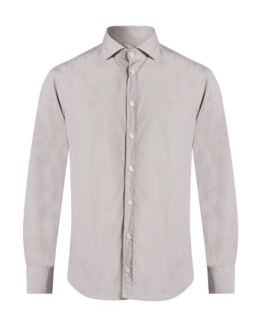 BASTONCINO Gray Taupe Shirt Cotton for men