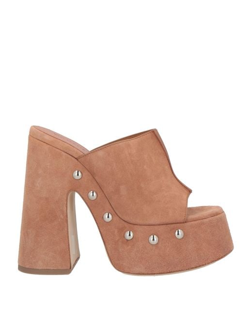 Vic Matié Brown Antique Rose Sandals Leather