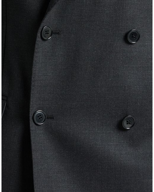 Lardini Black Suit Wool for men