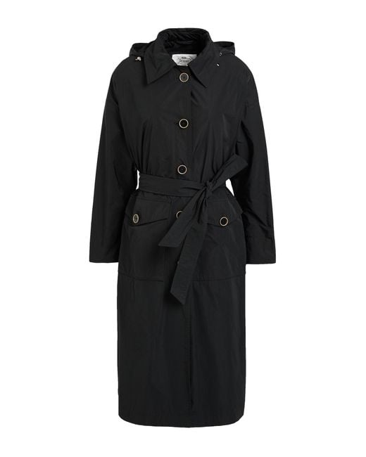 Herno Black Overcoats & Trench Coats