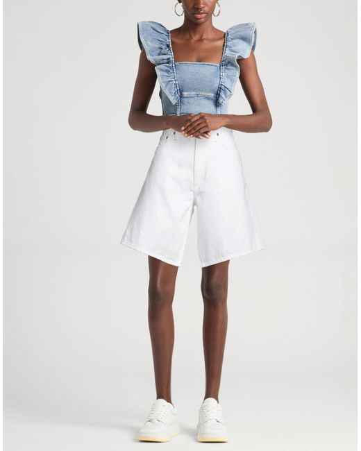 Rag & Bone White Denim Shorts
