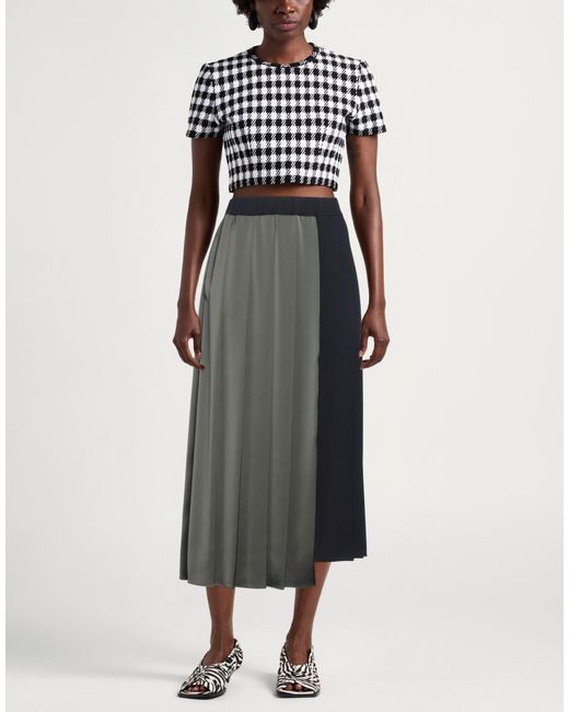 Weekend by Maxmara Gray Maxi Skirt