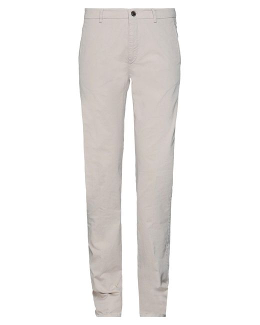 BARMAS Gray Pants Cotton, Elastane for men