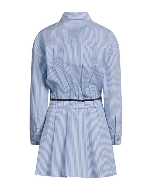 Maje Blue Mini Dress Cotton
