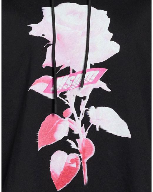 MSGM Black Sweatshirt Cotton
