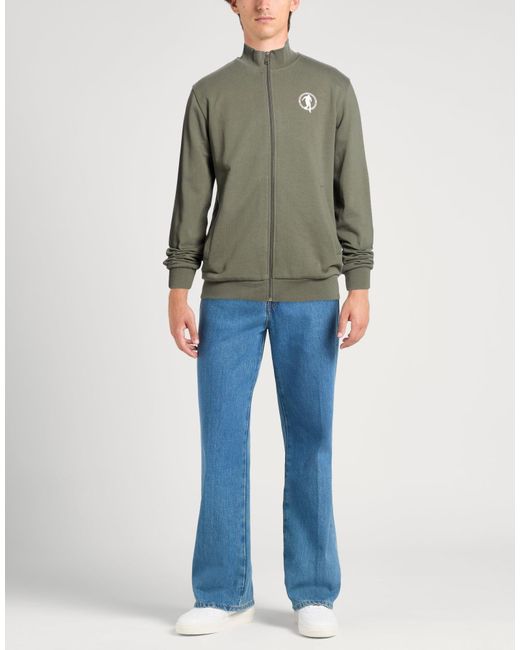 Bikkembergs Green Sweatshirt Cotton, Lycra for men