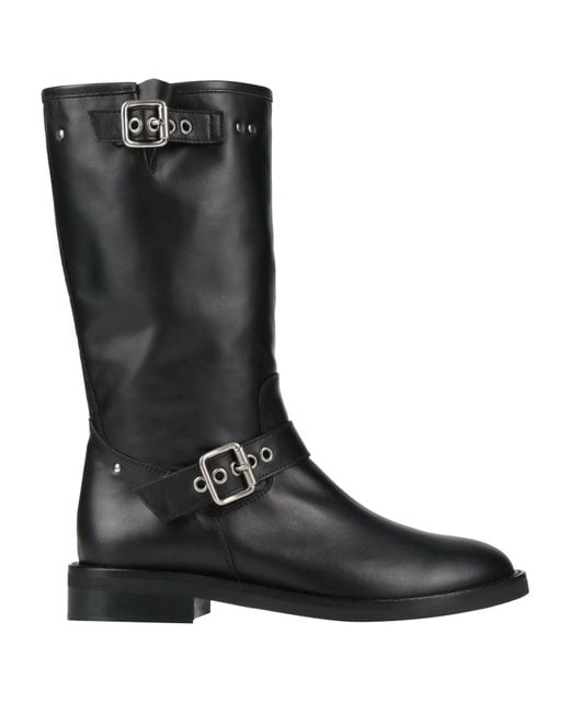 Via Roma 15 Black Boot Leather
