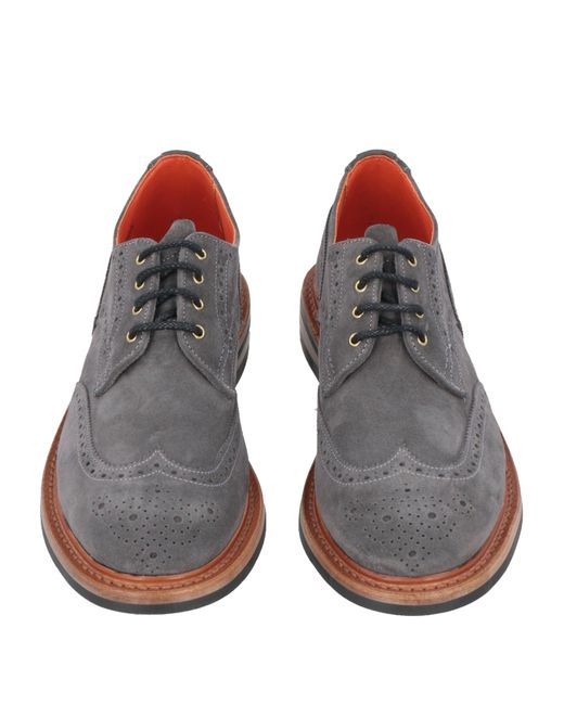 Tricker's Gray Lace-up Shoes
