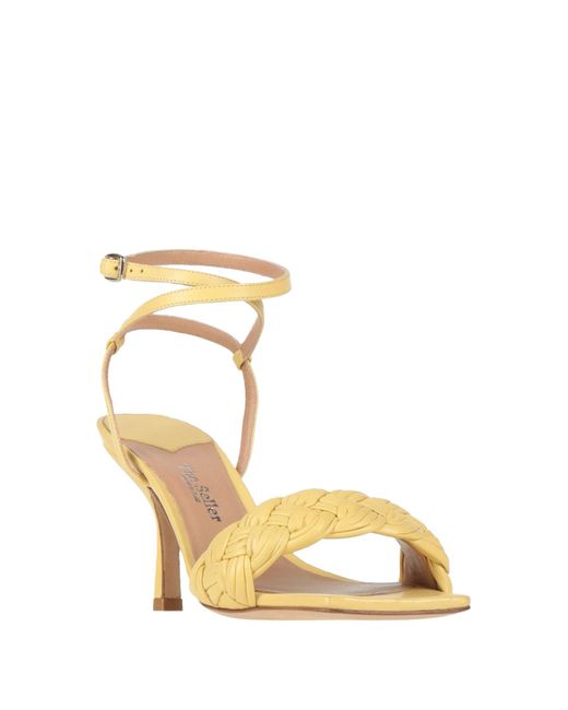 The Seller Metallic Sandals Soft Leather