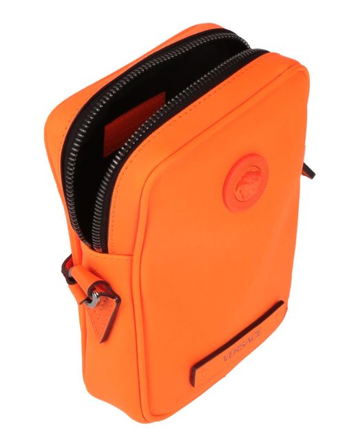 Versace Orange Cross-body Bag for men