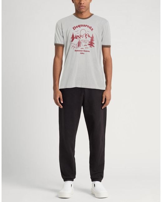 DSquared² Gray T-Shirt Cotton for men