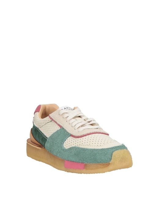 Clarks Green Sneakers Leather