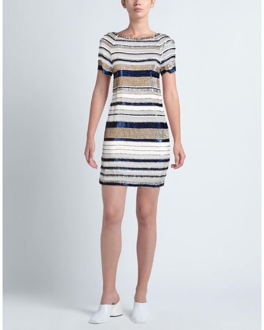 Elisabetta Franchi Gray Mini Dress