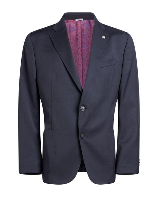 Manuel Ritz Blue Blazer for men