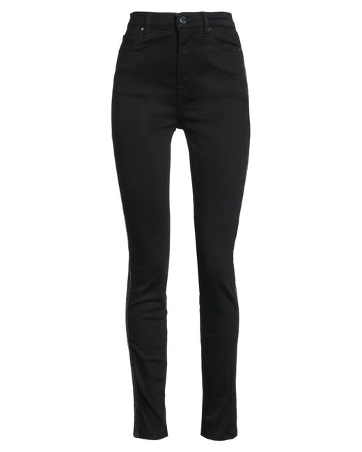 MARCIANO BY GUESS Black Pants Cotton, Polyester, Viscose, Elastane