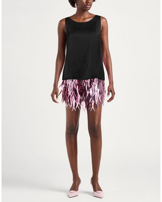 Manila Grace Black Top Viscose, Elastane