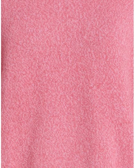 Peserico Pink Easy Turtleneck Wool, Cashmere, Polyester, Alpaca Wool, Virgin Wool