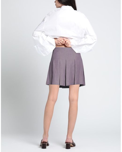 Brunello Cucinelli Purple Mini Skirt