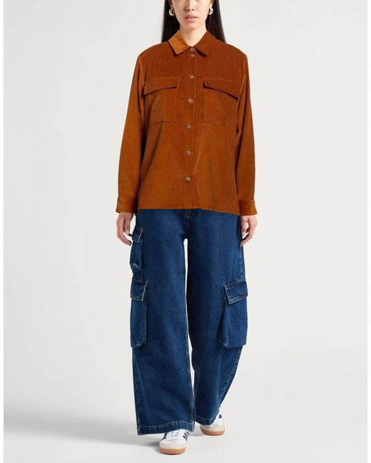 Ines De La Fressange Paris Brown Shirt Cotton