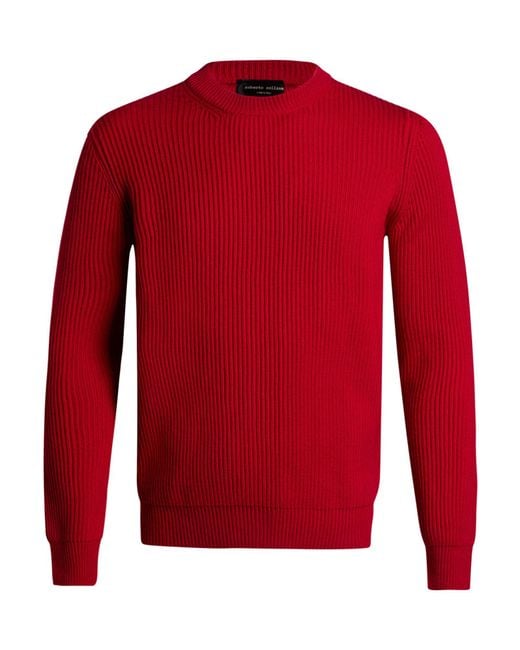 Roberto Collina Pullover in Red für Herren
