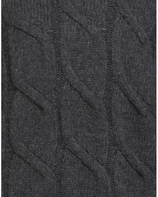 Barba Napoli Black Turtleneck Virgin Wool, Polyamide for men