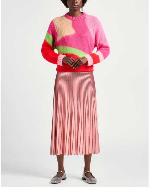 Elisabetta Franchi Red Midi Skirt