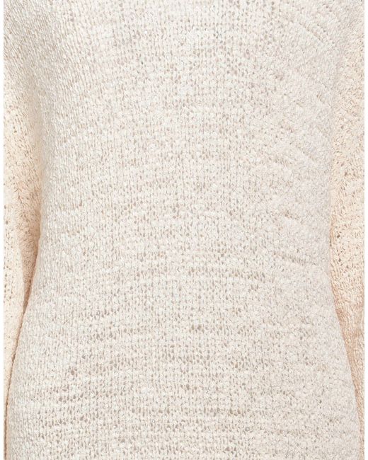 Alpha Studio White Sweater Cotton, Polyamide