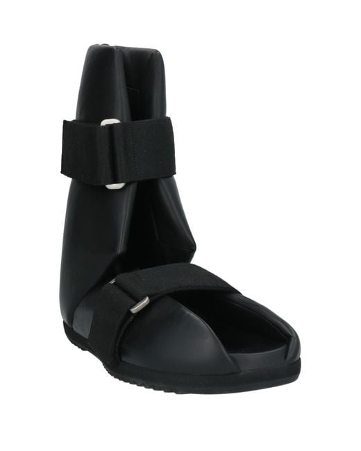 Rick Owens Black Boot Leather for men