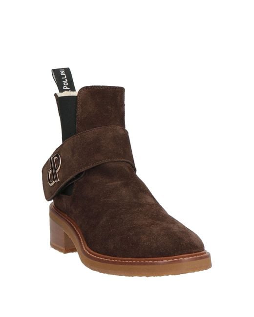 Pollini Brown Ankle Boots