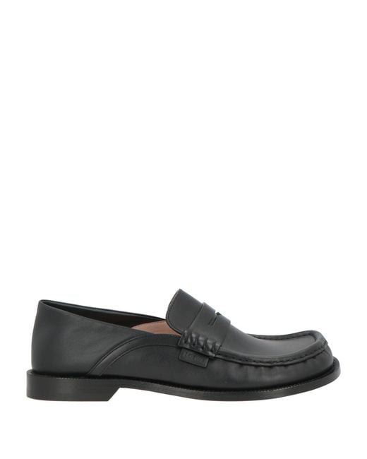Loewe Gray Loafers Leather for men