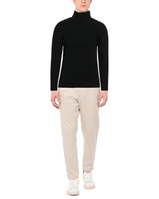 Drumohr Black Turtleneck for men