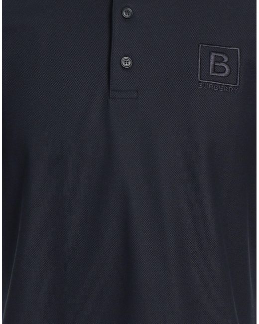 Burberry Blue Polo Shirt Cotton for men