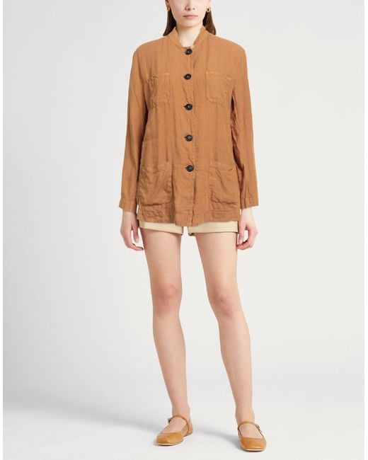 Massimo Alba Brown Shirt Linen