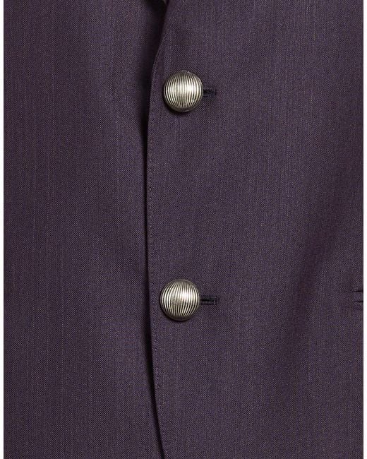 Lardini Purple Blazer Wool, Polyester for men
