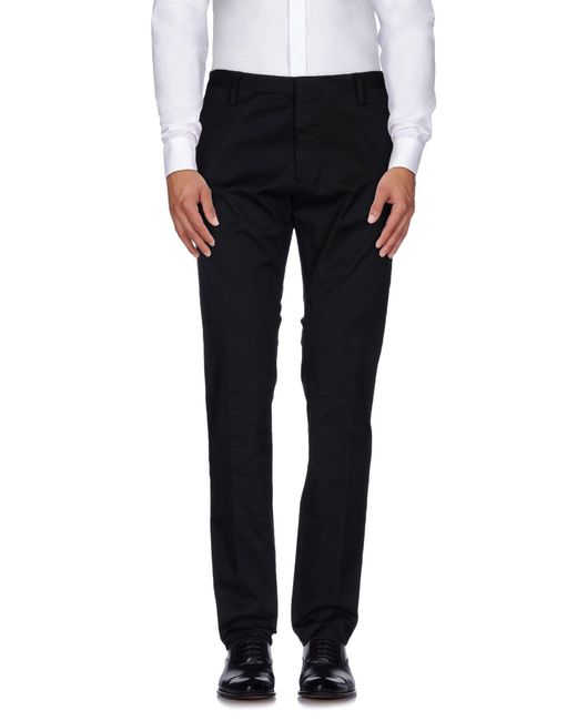 DSquared² Men's Black Pants Cotton, Elastane